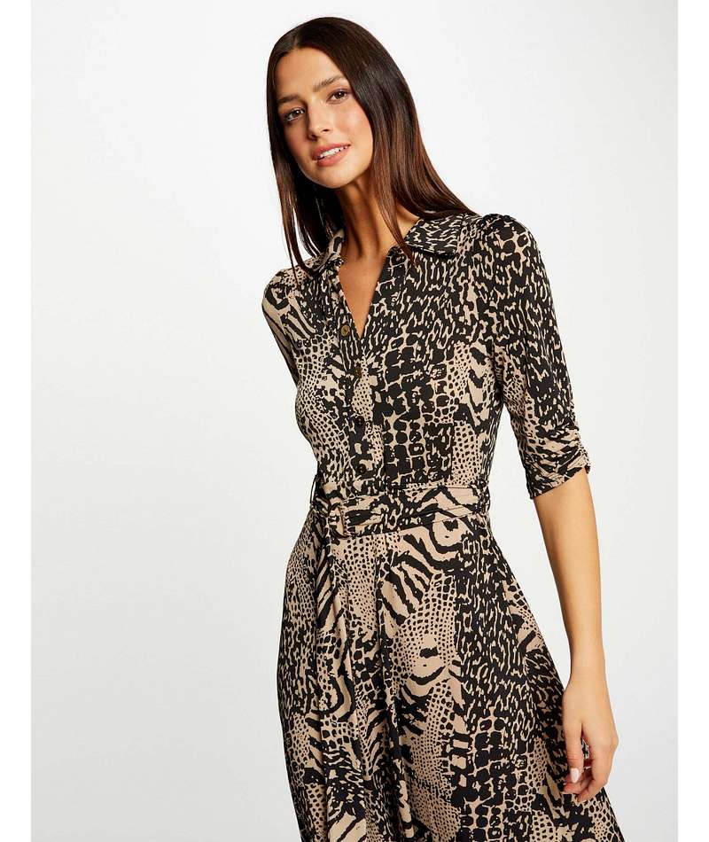 Morgan de toi abito midi animalier - Premium ABITO MIDI from MORGAN DE TOI - Just €75! Shop now at Amaltea