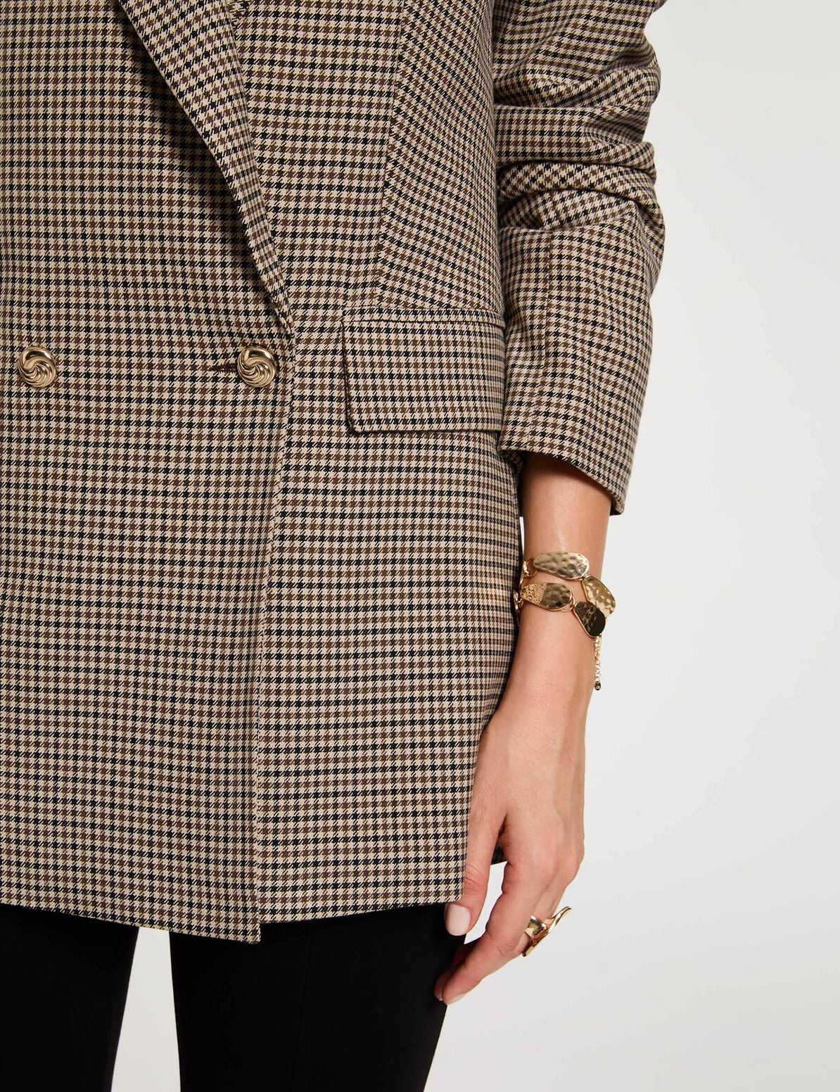 Morgan de toi blazer donna marrone check