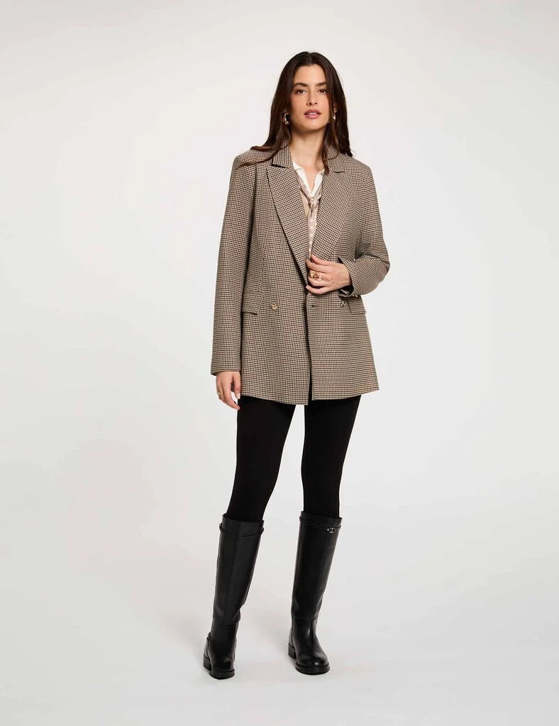 Morgan de toi blazer donna marrone check
