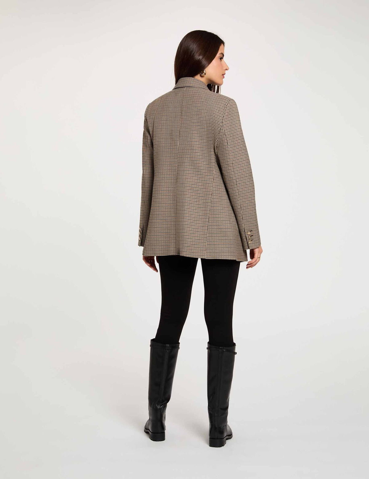 Morgan de toi blazer donna marrone check