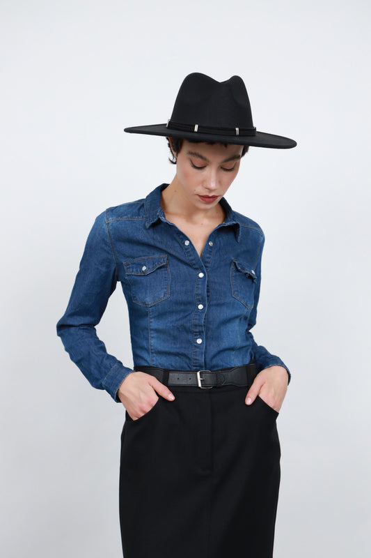 Susy mix camicia in denim - Premium CAMICIE from SUSY MIX - Just €59.90! Shop now at Amaltea
