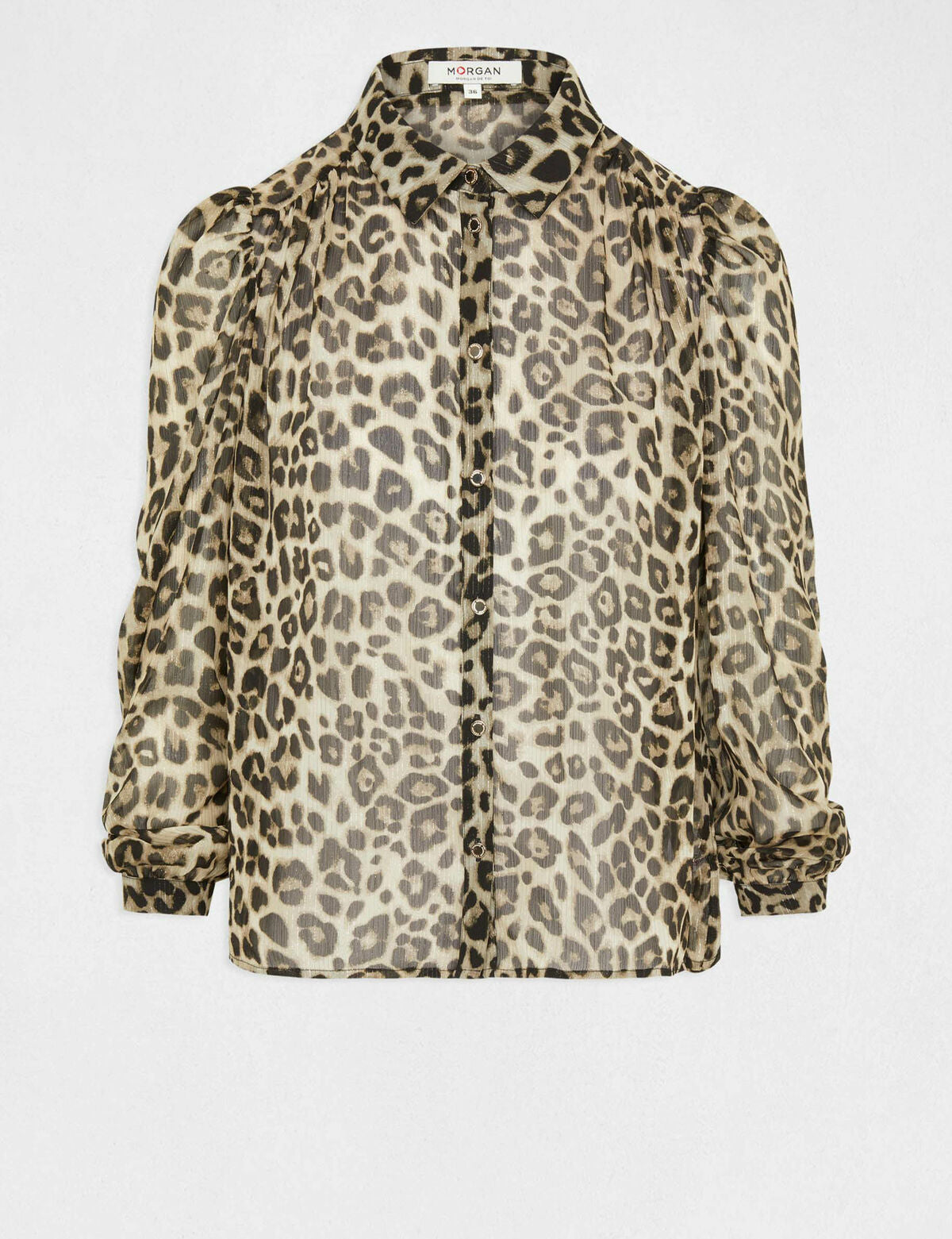 Morgan camicia animalier laterale