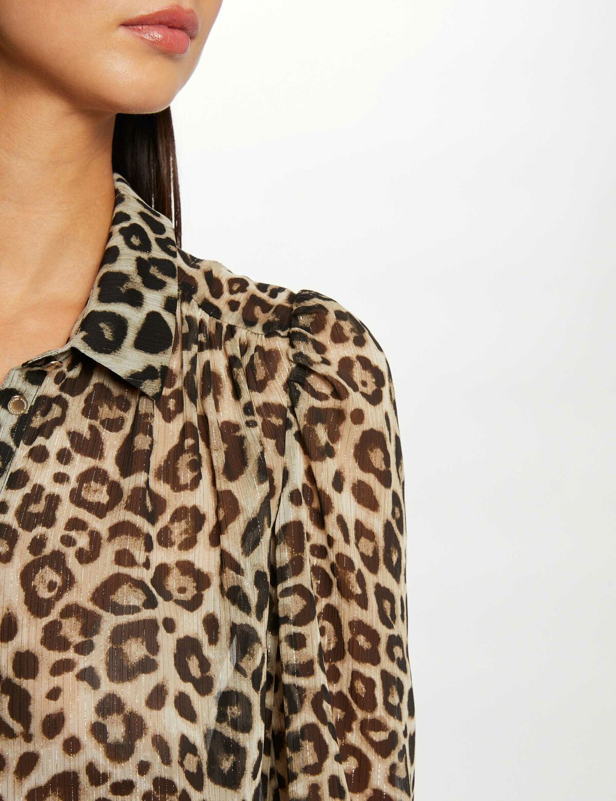 Morgan camicia animalier dettaglio