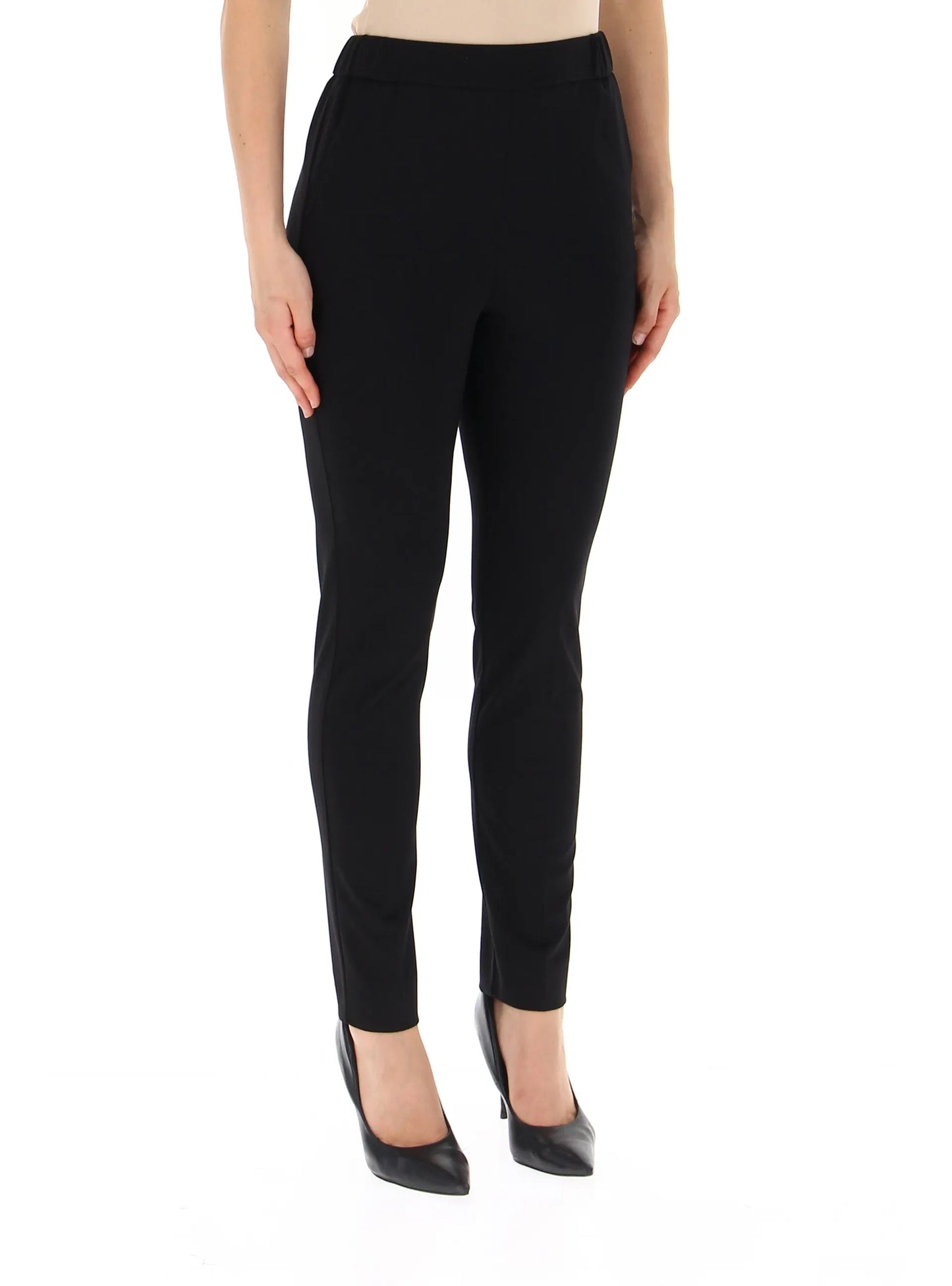 Emme Marella pantalone nero - Premium PANTALONE STRETTO from EMME MARELLA - Just €79.90! Shop now at Amaltea