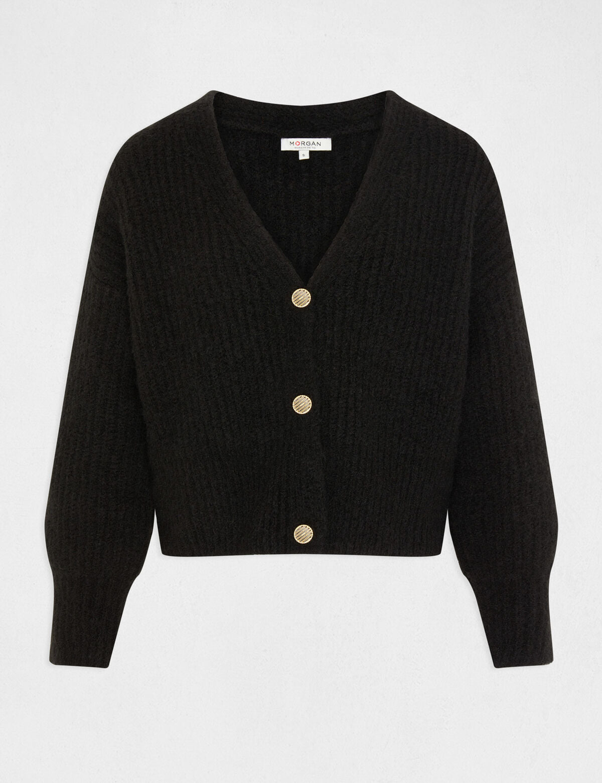 Morgan de toi cardigan nero dettaglio