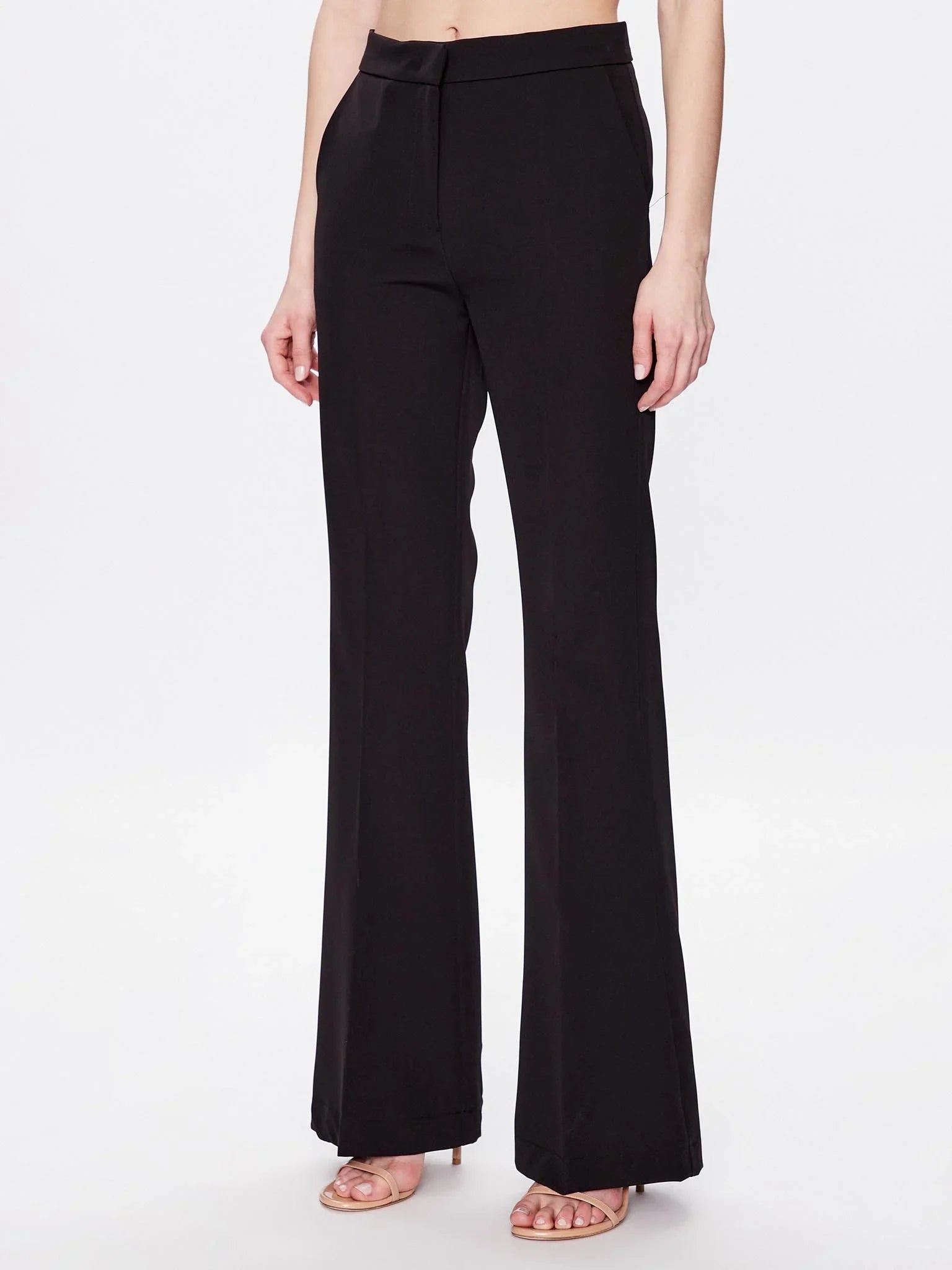 Maryley pantalone a zampa nero - Premium PANTALONE ZAMPA from MARYLEY - Just €66! Shop now at Amaltea