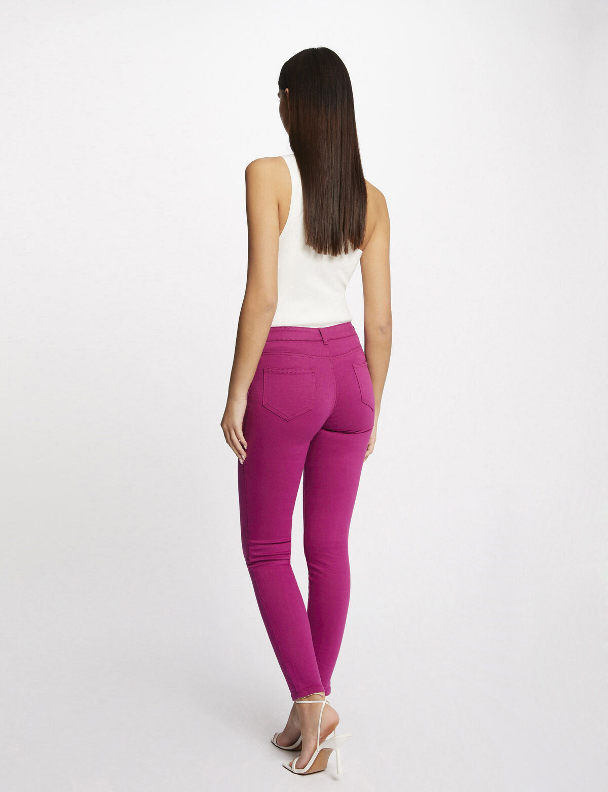 Morgan de toi jeans skinny magenta - Premium JEANS from MORGAN DE TOI - Just €39! Shop now at Amaltea