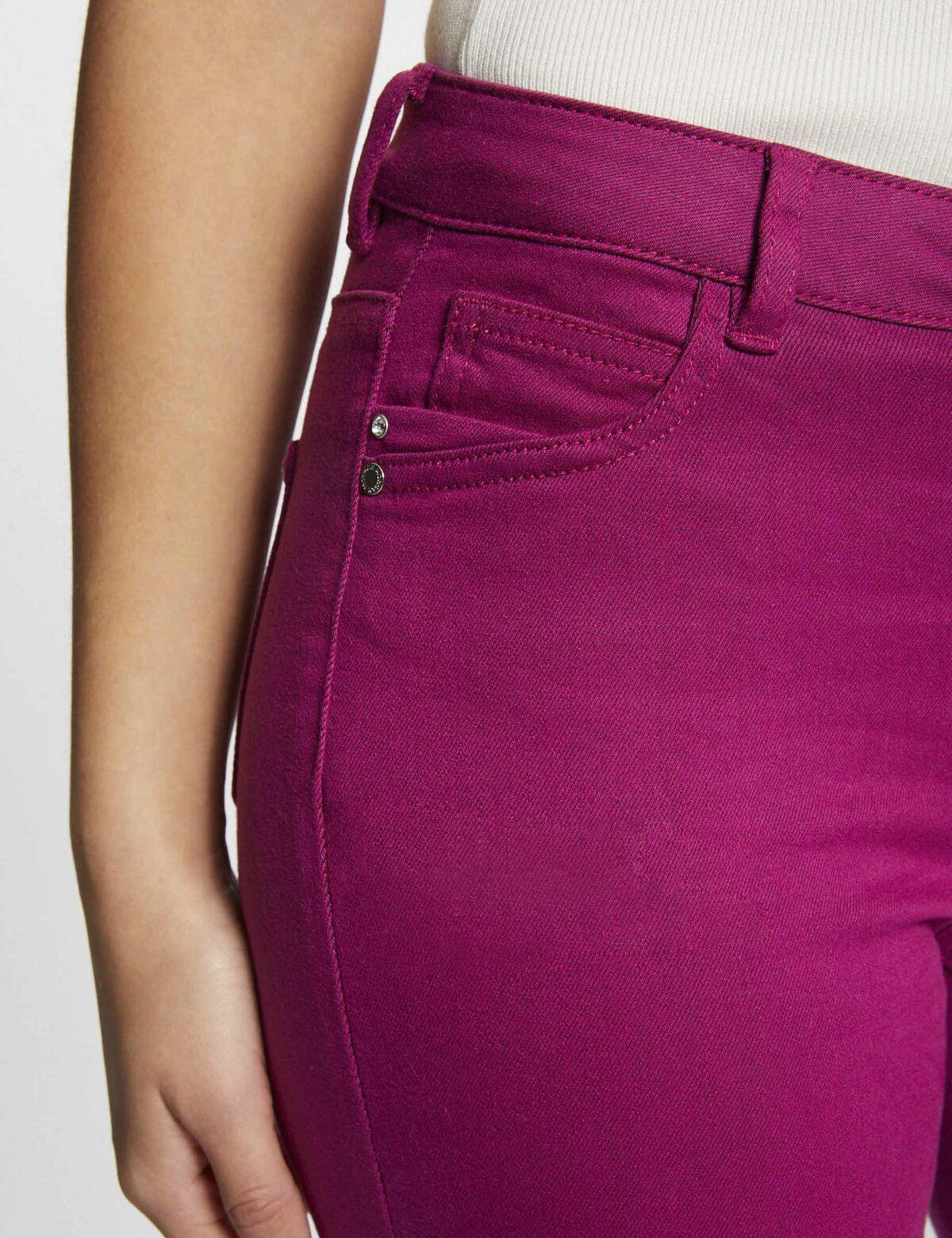 Morgan de toi jeans skinny magenta - Premium JEANS from MORGAN DE TOI - Just €39! Shop now at Amaltea