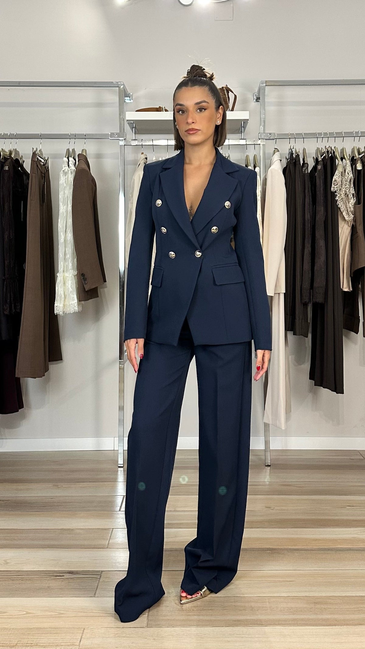 pantaloni Maryley blu