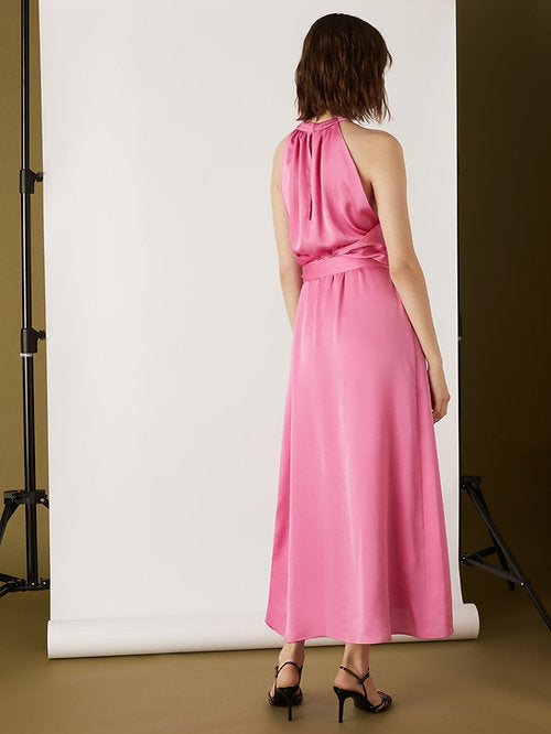Emme Marella abito rosa in satin - Premium Abito from Emme Marella - Just €69.95! Shop now at Amaltea