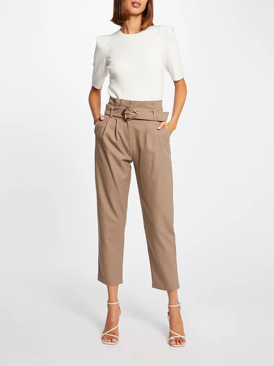 Morgan de toi pantalone beige - Premium Pantaloni from Morgan de toi - Just €39.50! Shop now at Amaltea